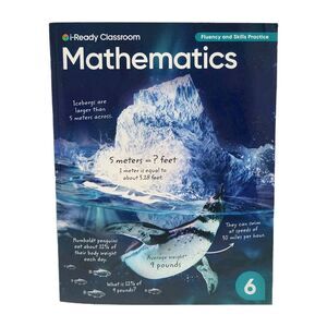 i-Ready Classroom Mathematics Grade 6 Fluency & Skills Practice Workbook 120 pg